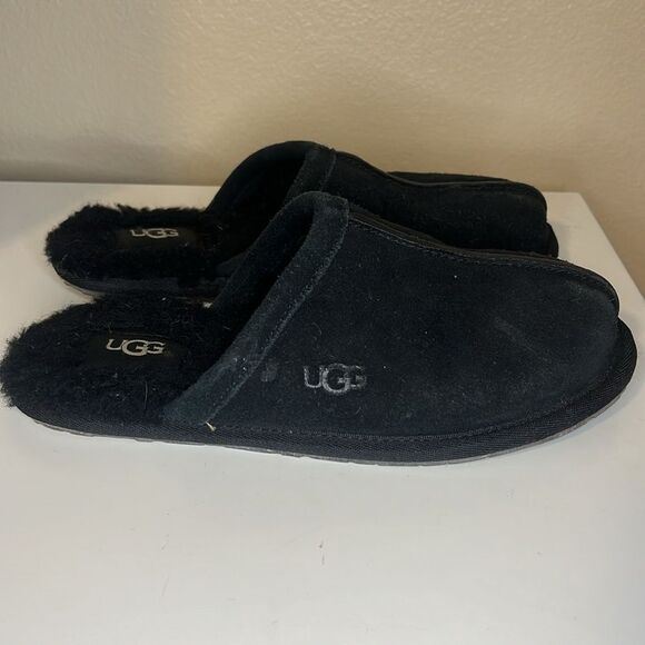 UGG Pearle Black Shearling Slip On Mule Slipper size 5 - Picture 5 of 9